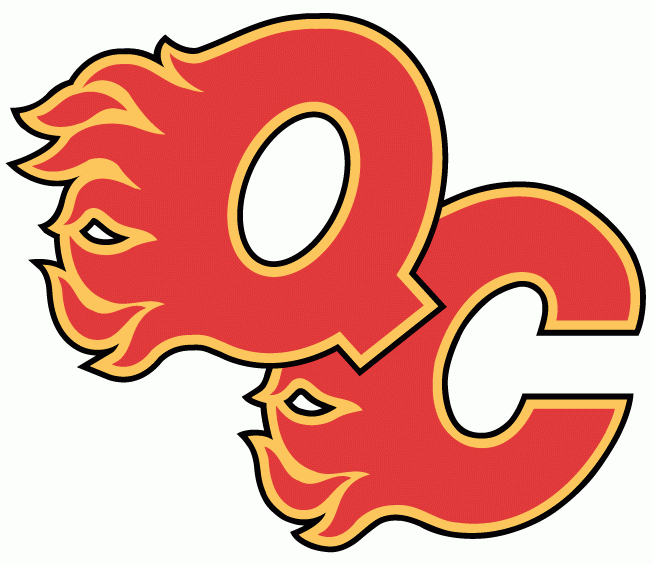Quad City Flames 2007 08-2008 09 Primary Logo iron on heat transfer